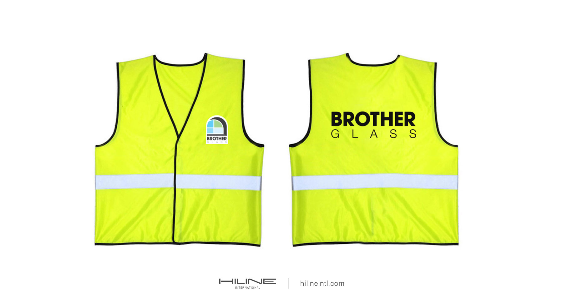 Brother Glass Safety Vest Brand design by Mapleweb